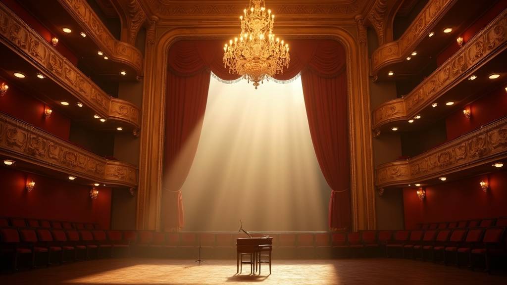 Salle d'opéra richement décorée à Aix-en-Provence